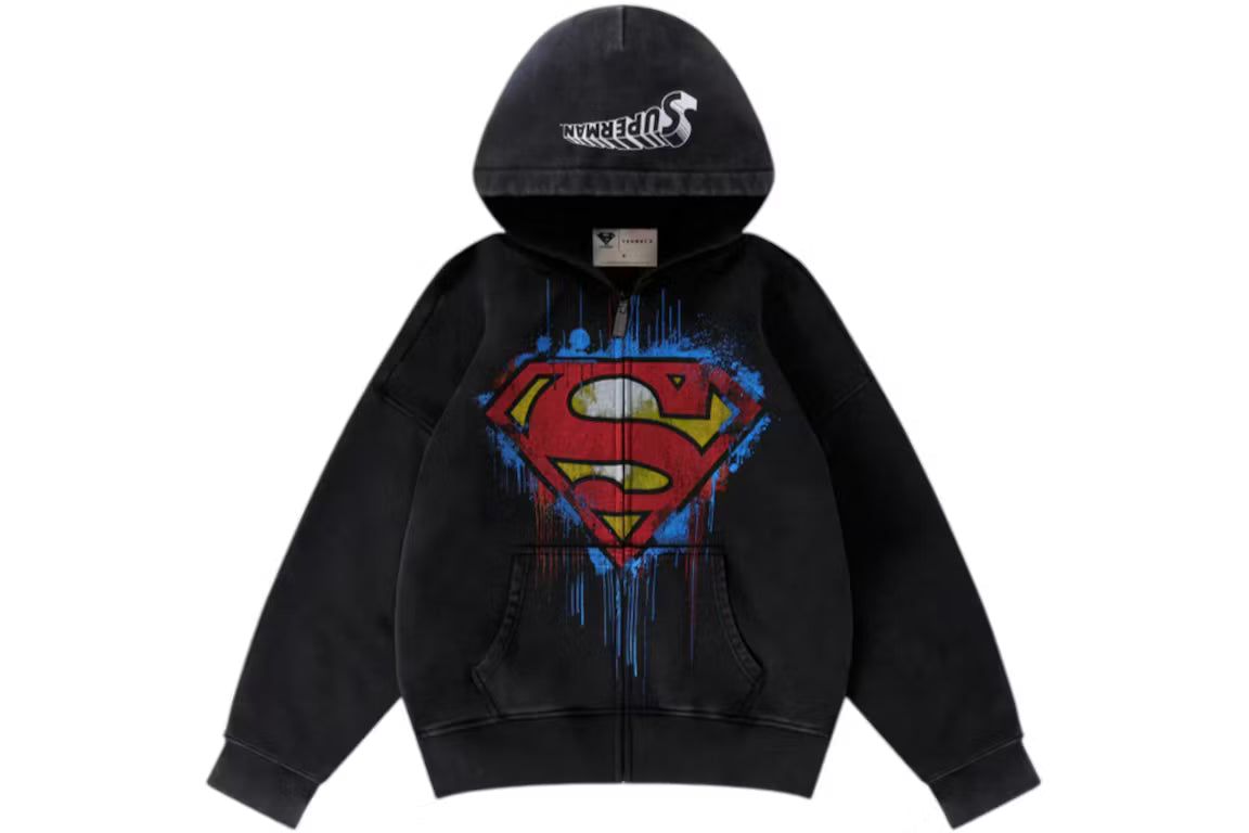 YoungLA x Superman Zip Up Sweatshirt