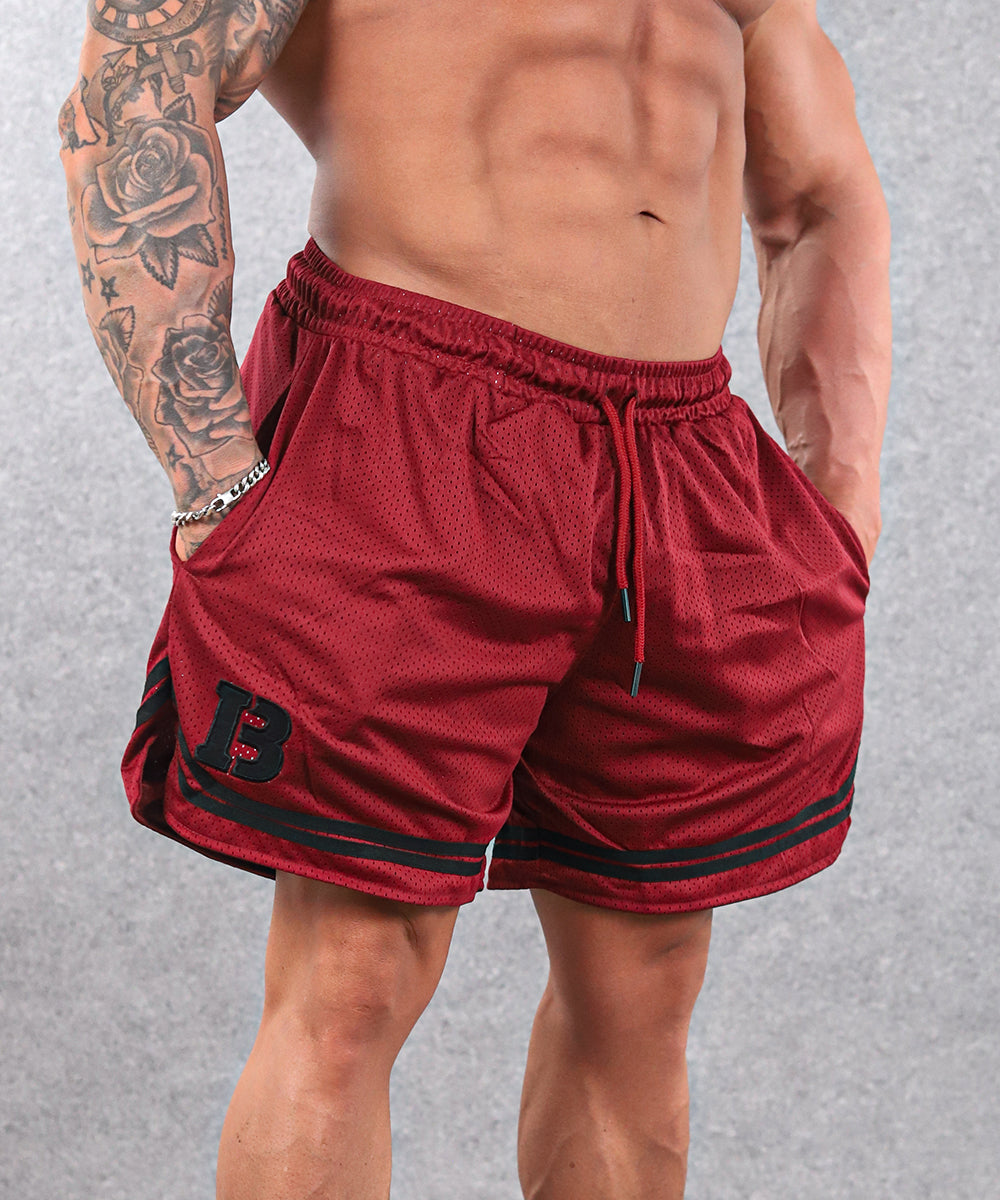 Mesh Shorts Burberry Red