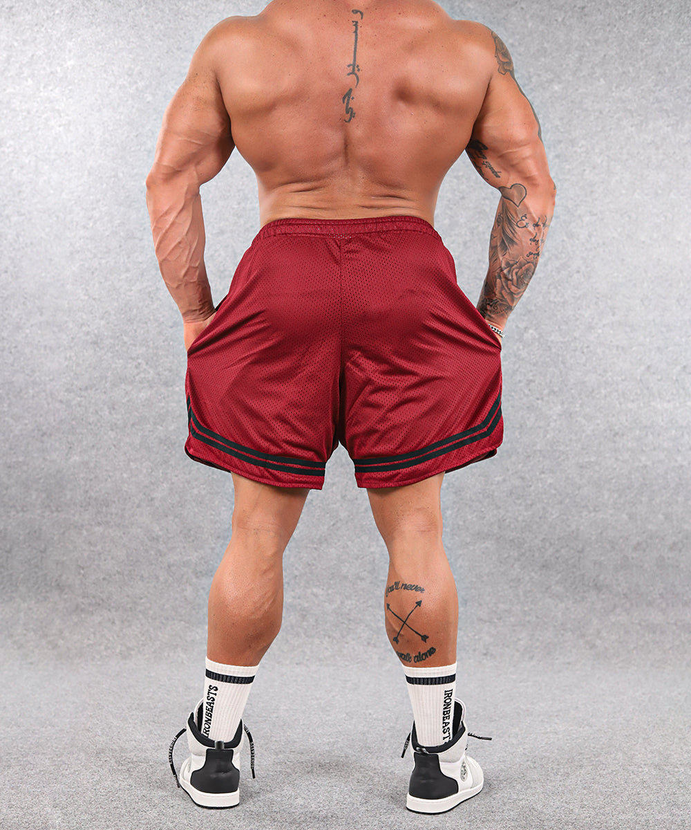 Mesh Shorts Burberry Red